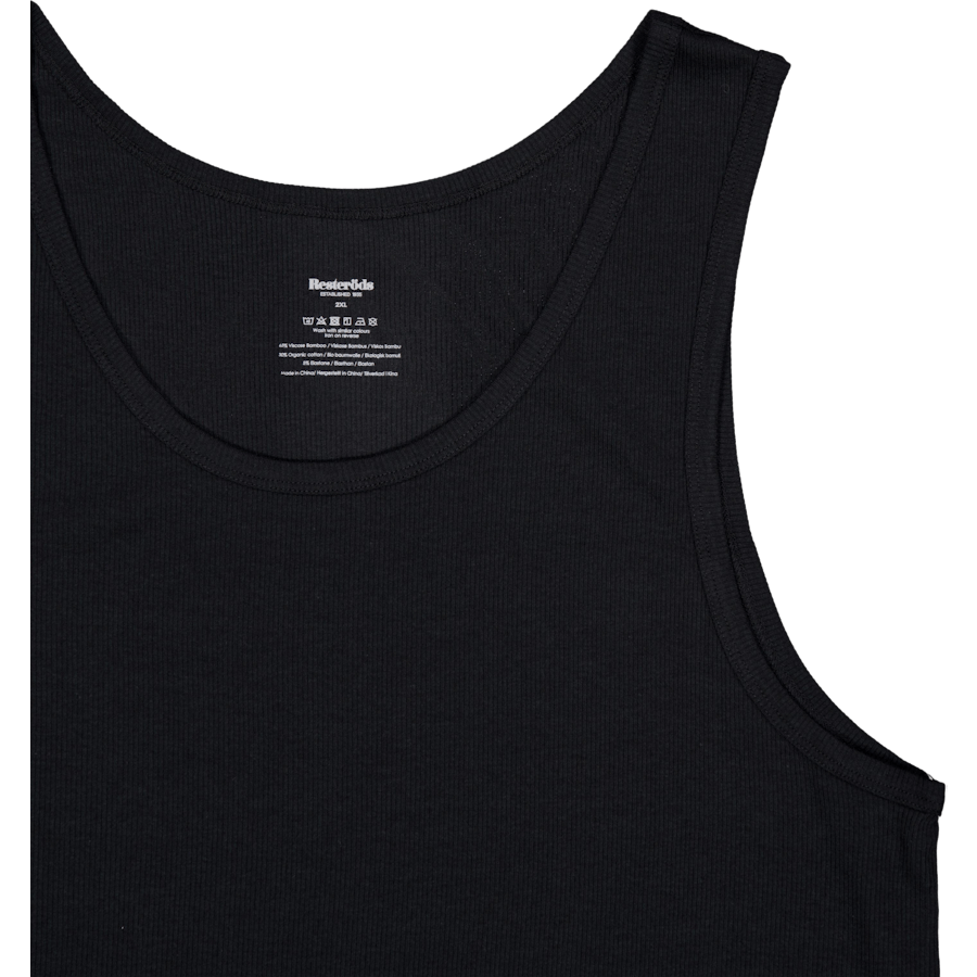 Tanktop 2-pack Bamboo Black