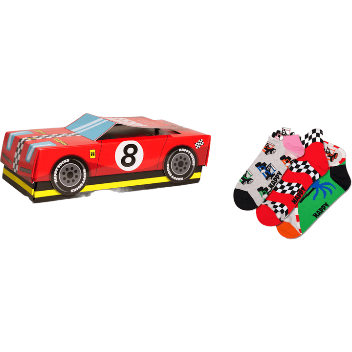 Confezione da 3 calzini Top Racer da regalare Se Rosso