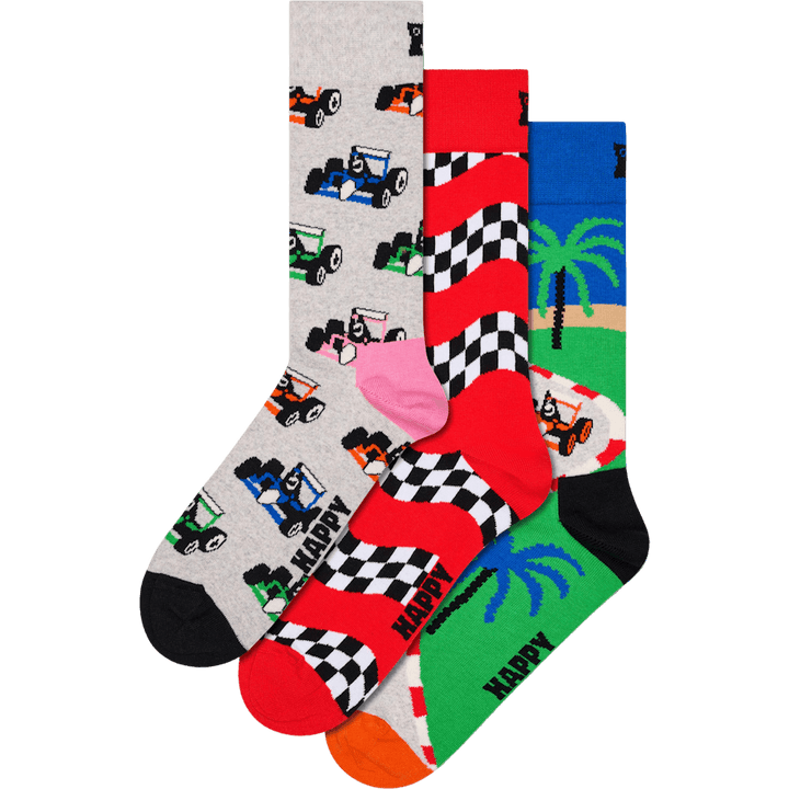 Confezione da 3 calzini Top Racer da regalare Se Rosso