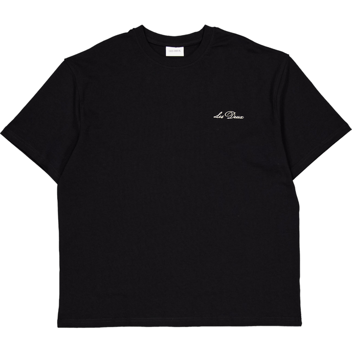 Crew T-shirt Zwart/wit