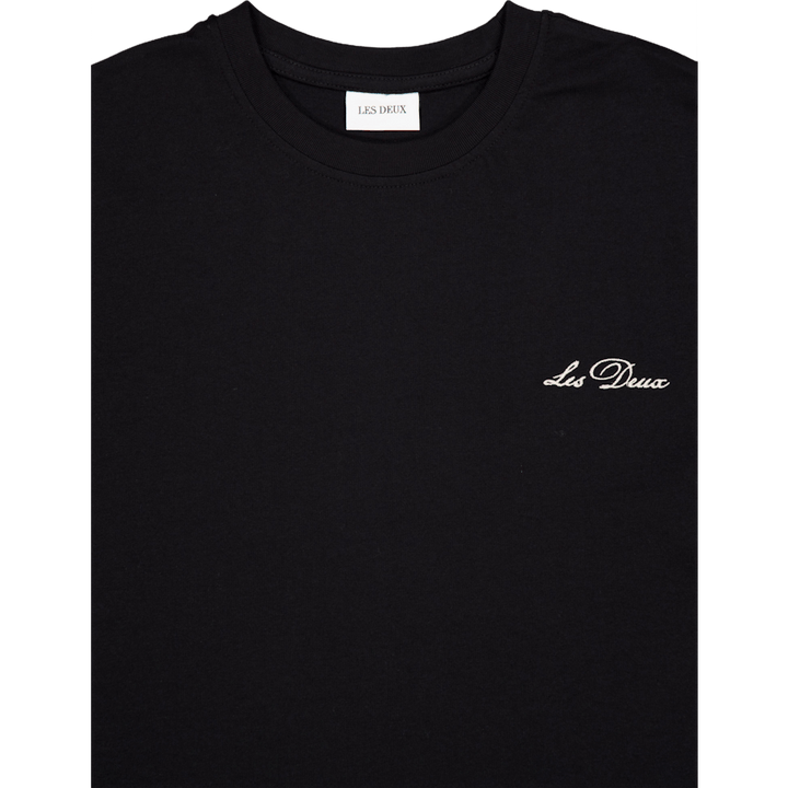 Crew T-shirt Zwart/wit