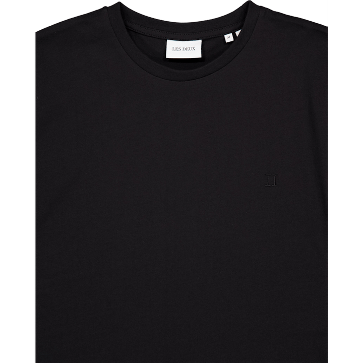 Nørregaard T-shirt Ton-sur-ton Zwart