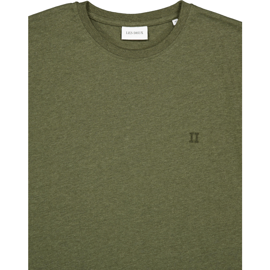 Nørregaard T-krekls Tonal Forest Green Melange