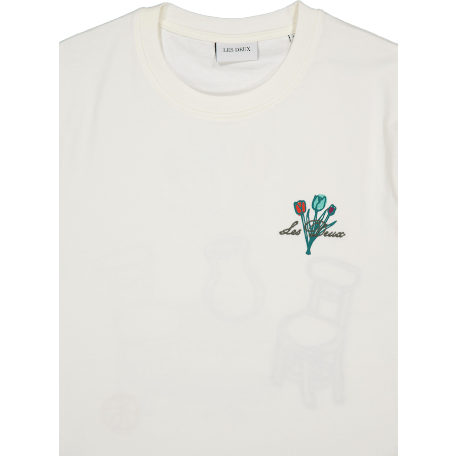 Bruno Café T-shirt Ljus Elfenben