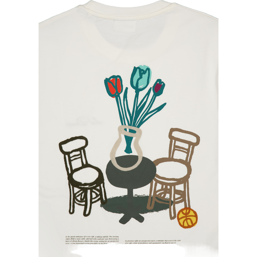 Bruno Café T-shirt Ljus Elfenben