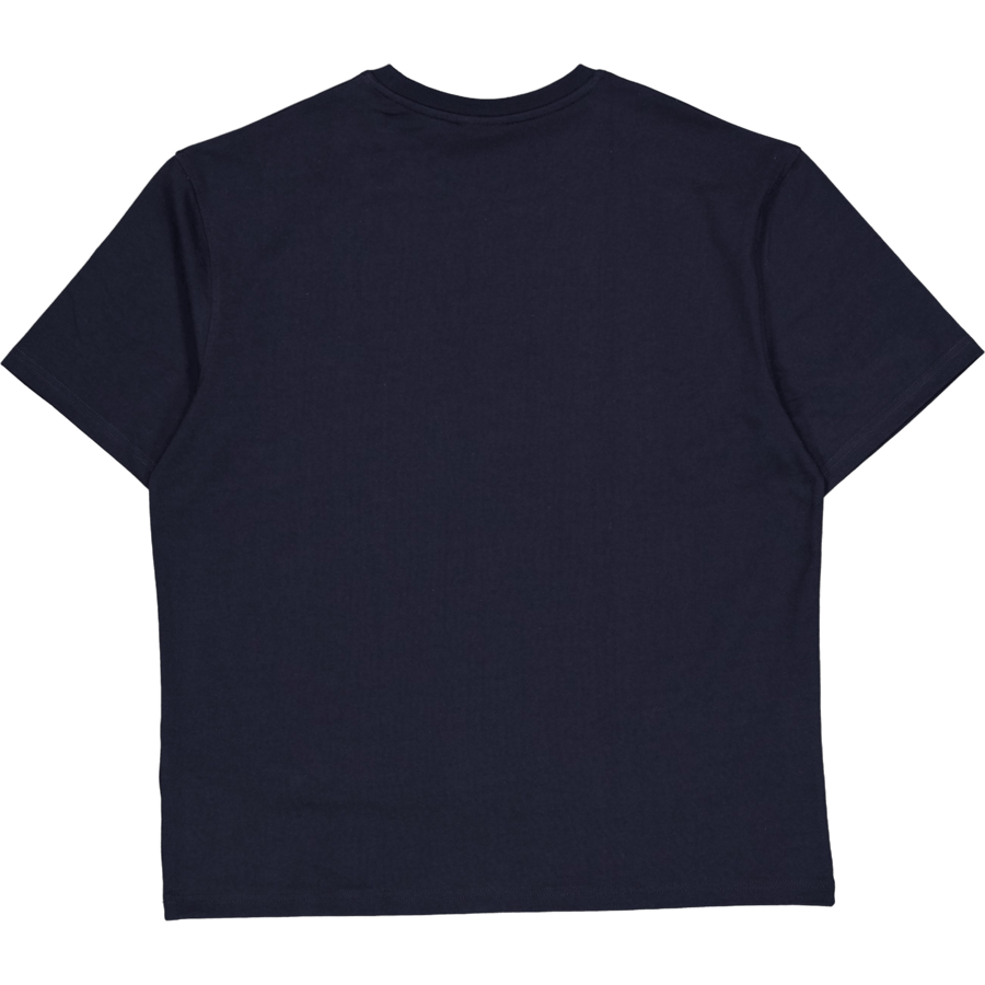 Crew T-shirt Dark Navy/white