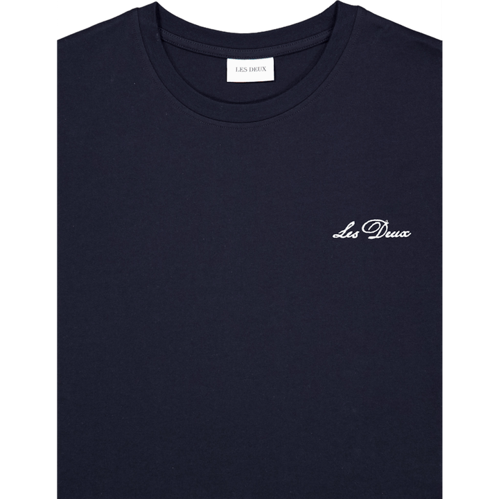 Crew T-shirt Dark Navy/white