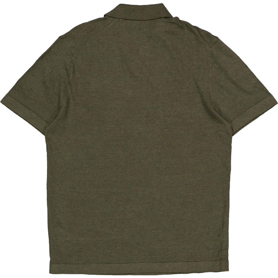 Polo Emmanuel in maglia verde bosco