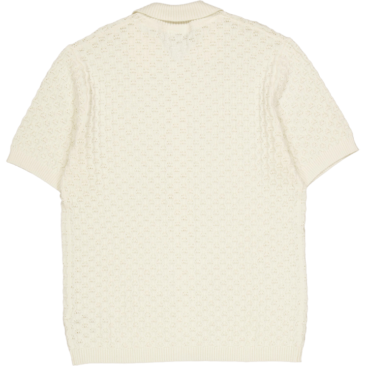 Gespertus Ss Strickhemd Elfenbein