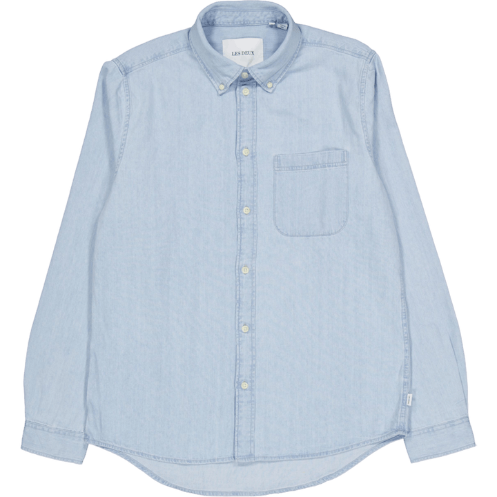 Kash Denim Hemd Hellblau gewaschen