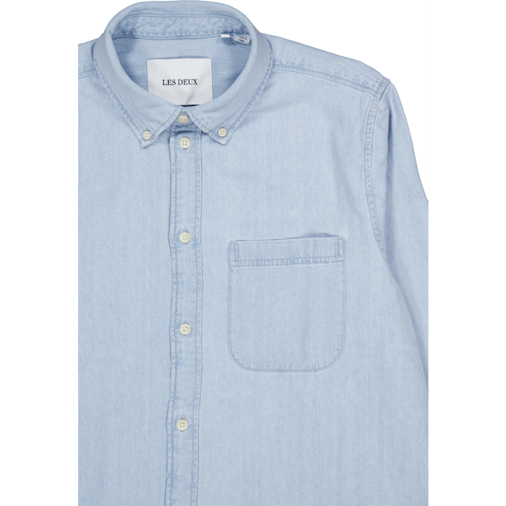 Kash Denim Hemd Hellblau gewaschen