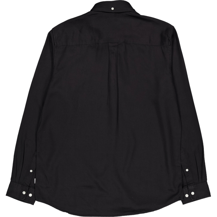 Kent Tencel Hemd Schwarz