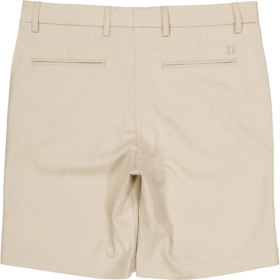 Šortky Como Reg Herringbone Dark Sand/light Sand