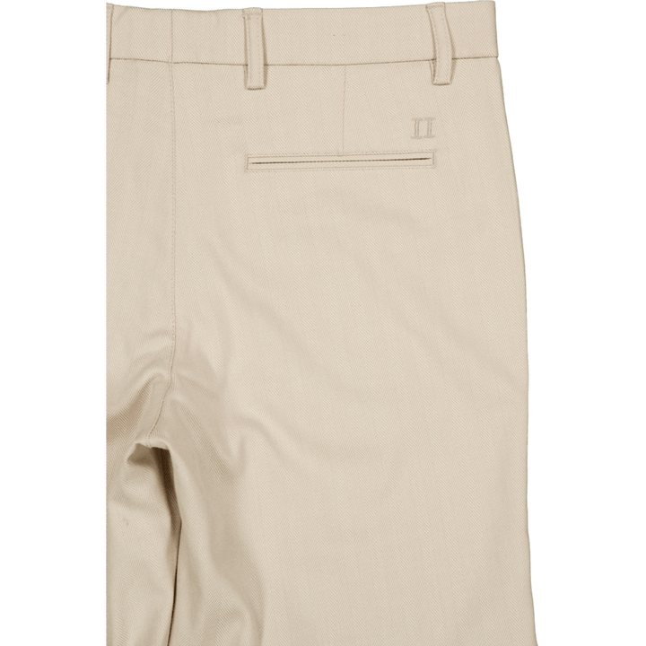 Šortky Como Reg Herringbone Dark Sand/light Sand