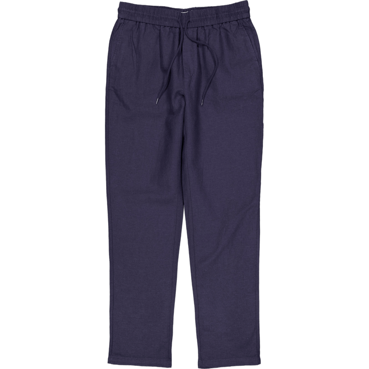 Patrick Lininės kelnės Dark Navy