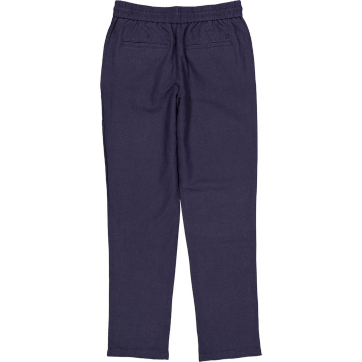 Patrick Lininės kelnės Dark Navy