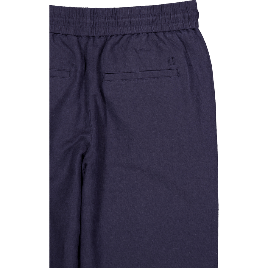 Patrick Lininės kelnės Dark Navy