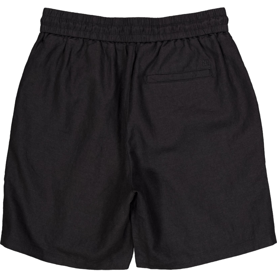 Otto Linen Shorts Black