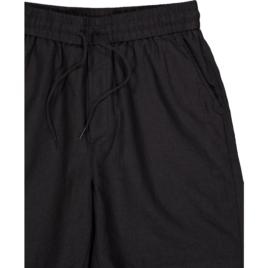 Otto Linen Shorts Black