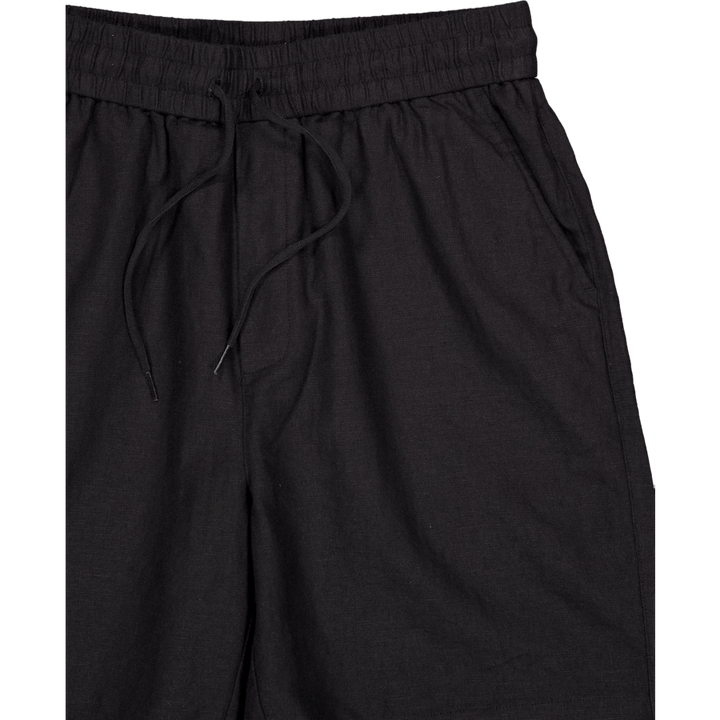 Otto Linen Shorts Black