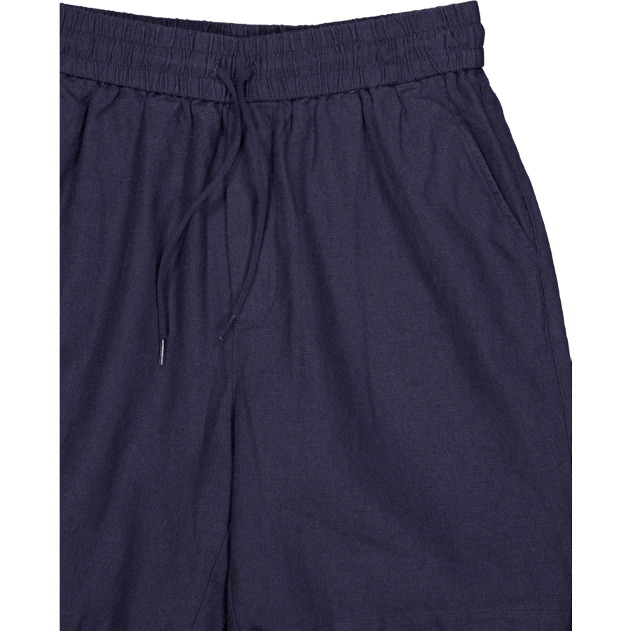 Calções de linho Otto Dark Navy