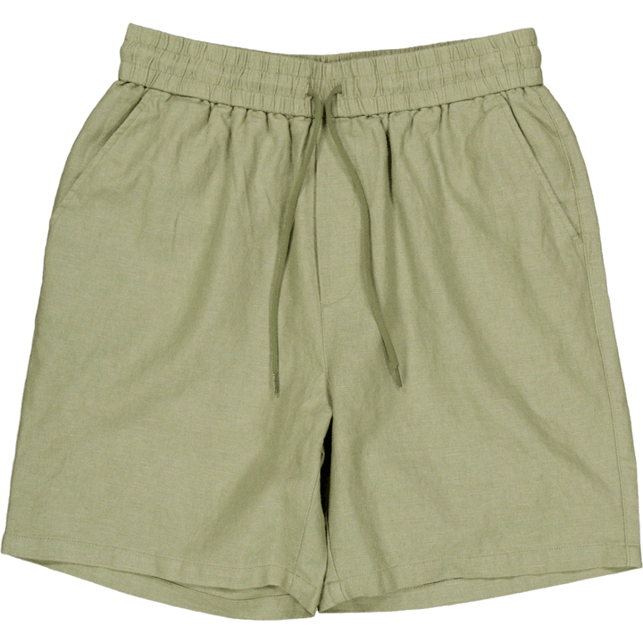 Calções de linho Otto Verde líquen