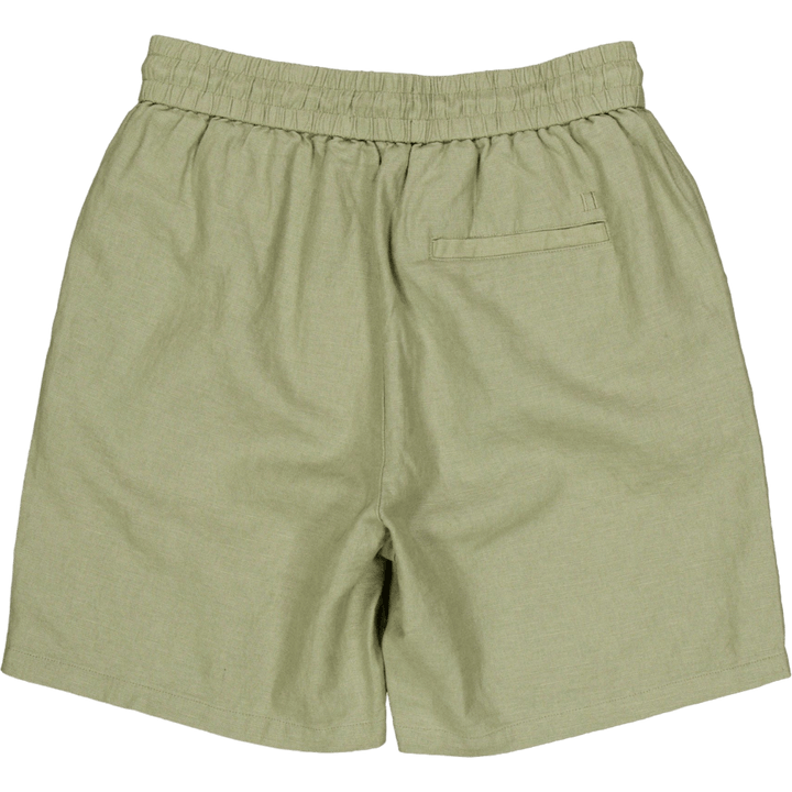 Calções de linho Otto Verde líquen