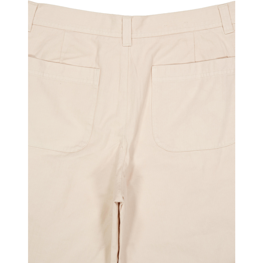 Bavlnené šortky Kody Herringbone Ivory