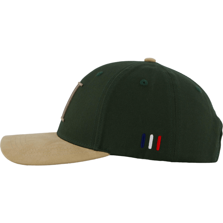 Baseballkappe Contrast Suede Ii Dunkles Schnittlauchgrün/warmes Sand
