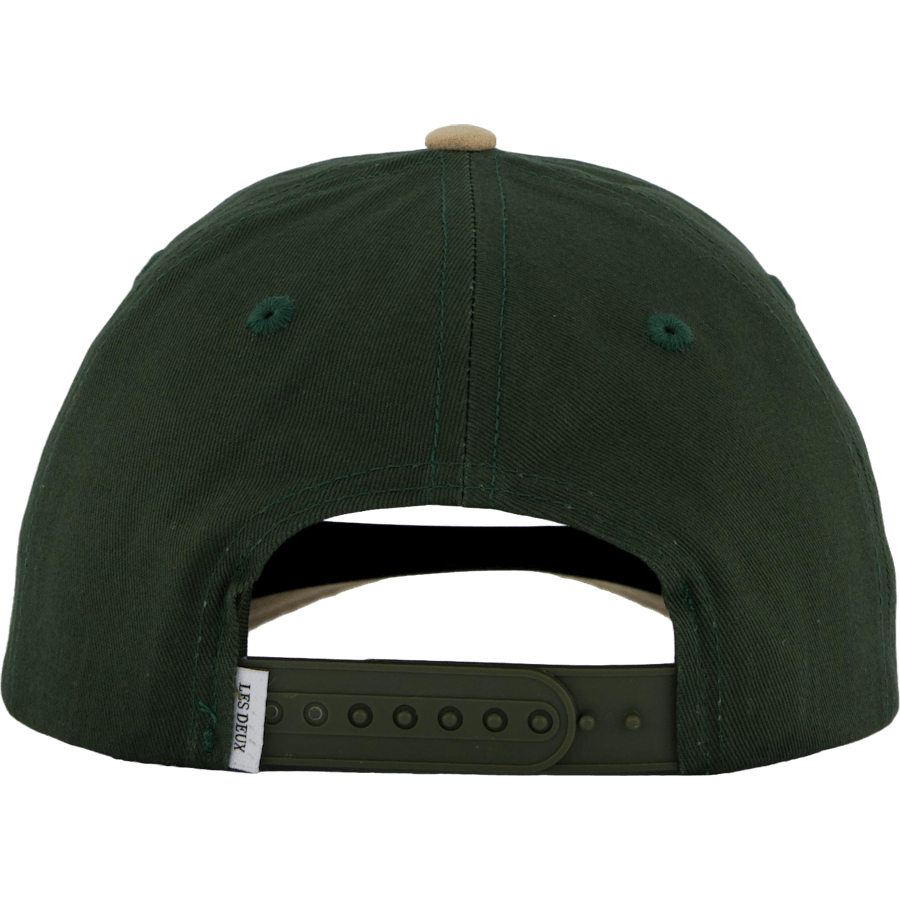 Baseballkappe Contrast Suede Ii Dunkles Schnittlauchgrün/warmes Sand