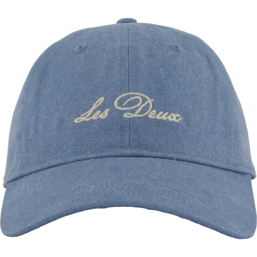Casquette Dad délavée en denim bleu délavé