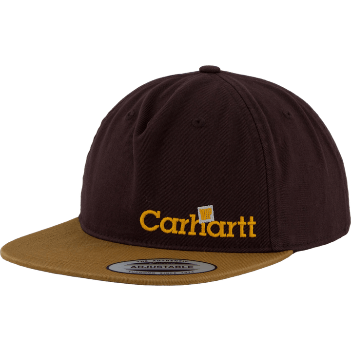 Label Script Coach Cap Brown