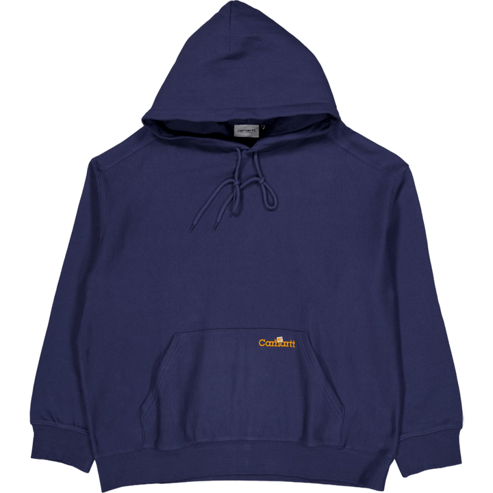 Label Script Sweat mit Kapuze Blau