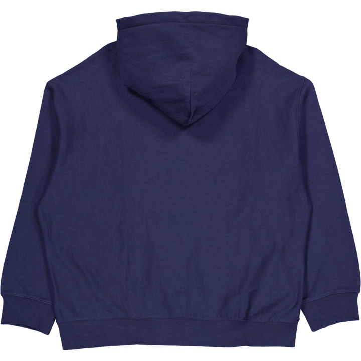 Label Script Sweat mit Kapuze Blau