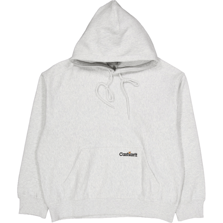 Kapuzensweat Label Script Ash Heather