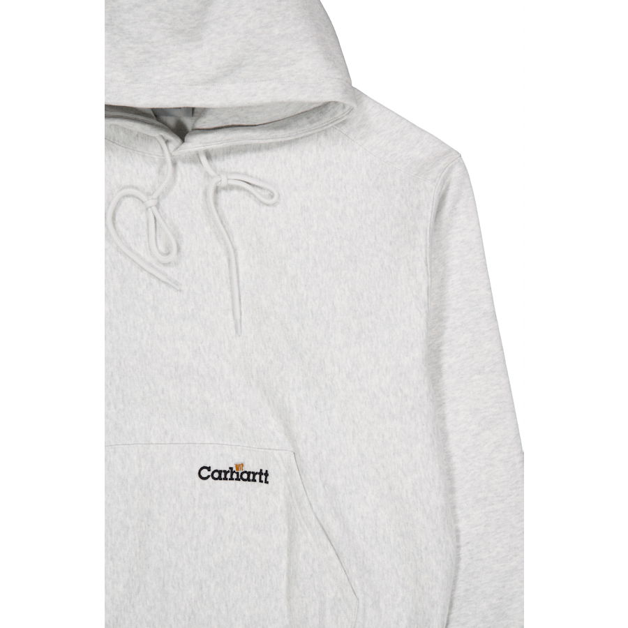 Kapuzensweat Label Script Ash Heather