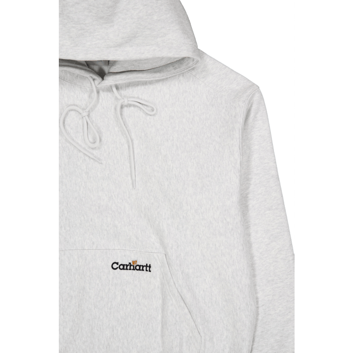 Kapuzensweat Label Script Ash Heather