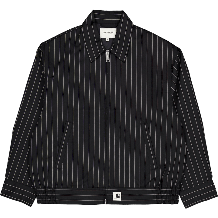 W' Seaton Jacket Seaton Stripe, Black / Wax