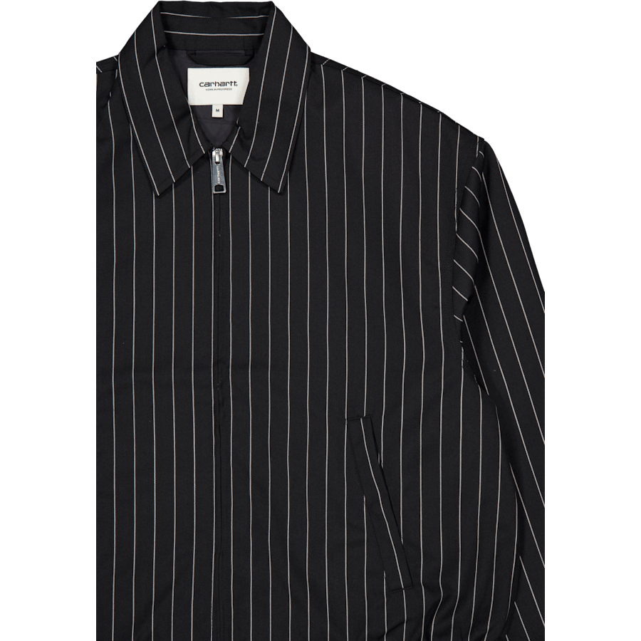 W' Seaton Jacket Seaton Stripe, Black / Wax