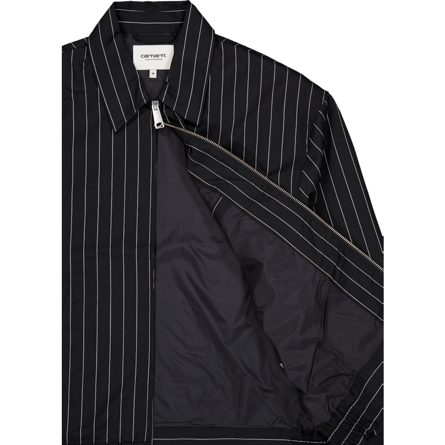 W' Seaton Jacket Seaton Stripe, Black / Wax