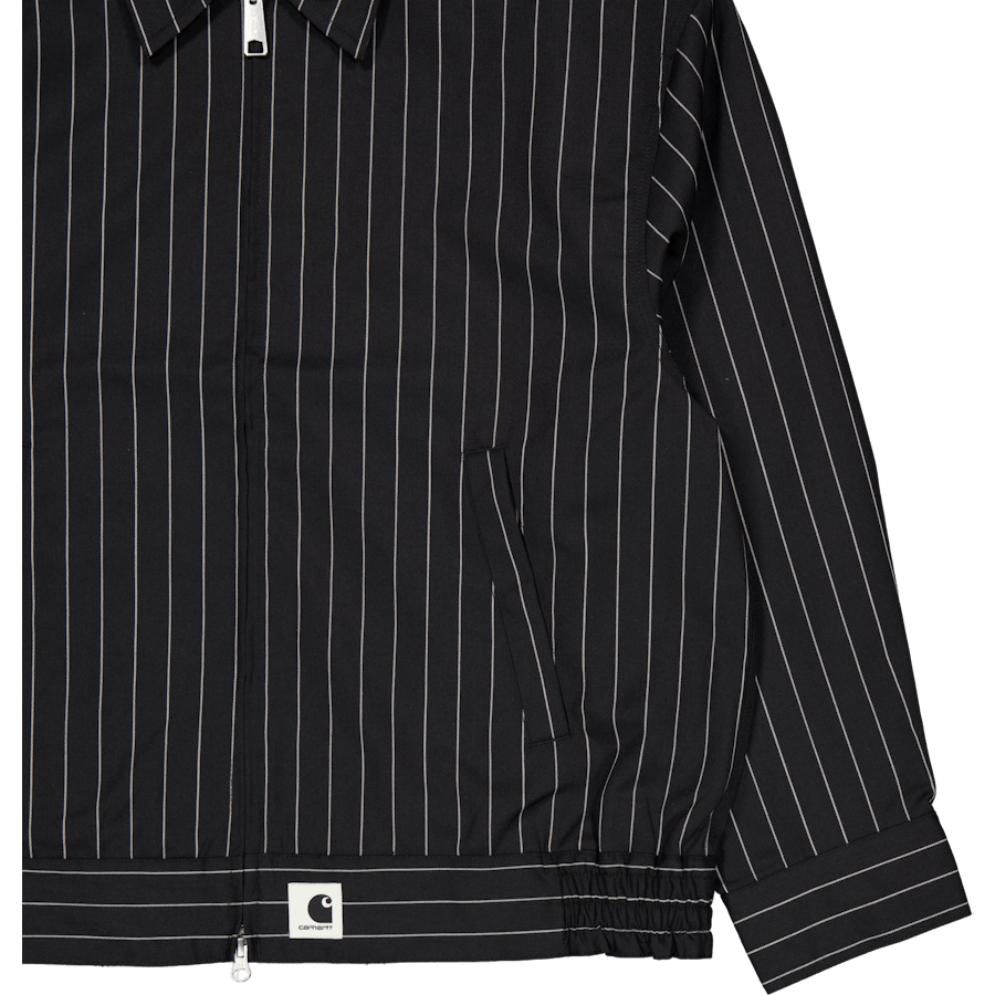 W' Seaton Jacket Seaton Stripe, Black / Wax