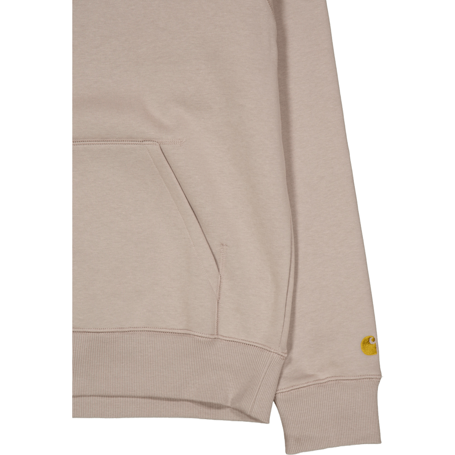 Hooded Chase Sweat Dusky Beige / Gold