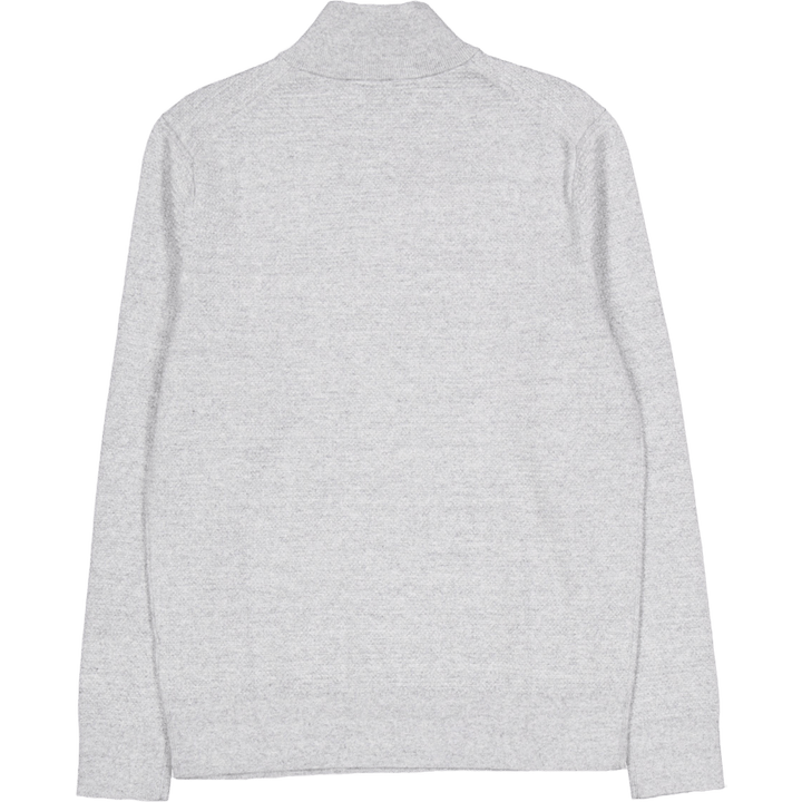 Waffle Texture Q-zip Grey