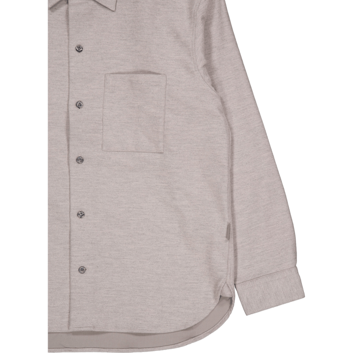 Brushed Wool Optic Overshirt Grey