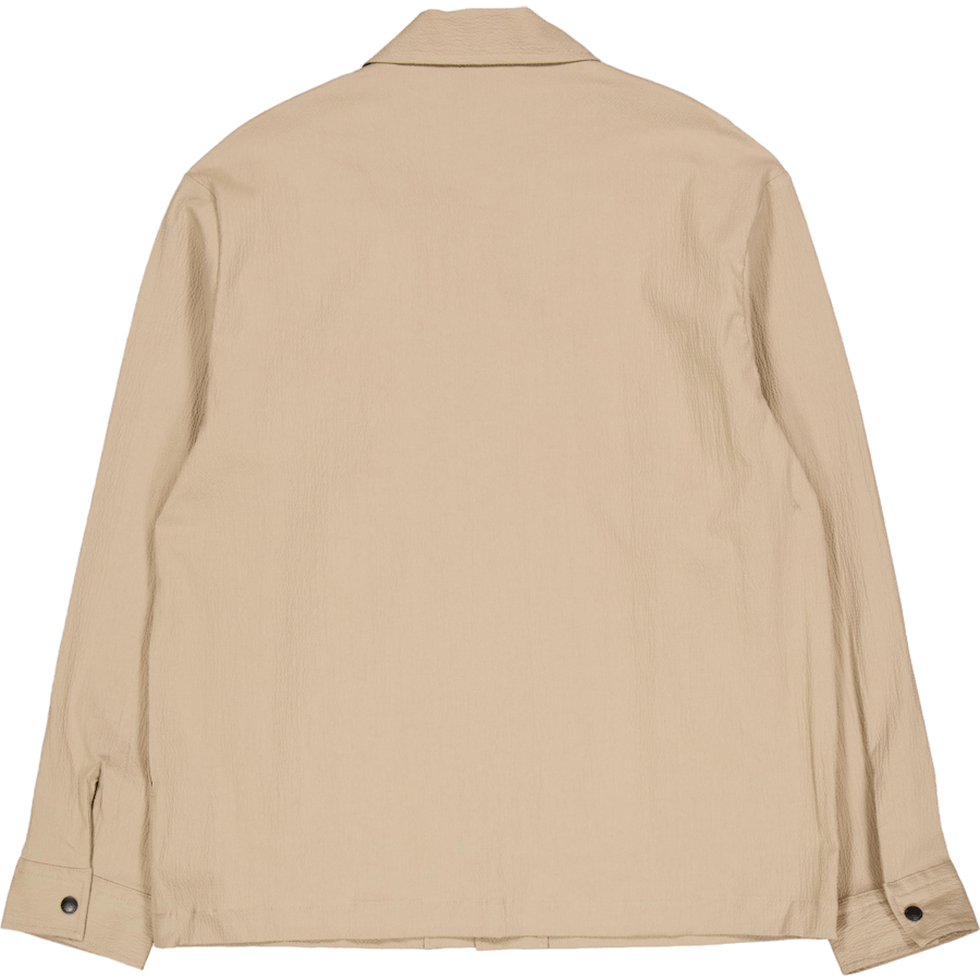 Celian Seersucker Overshirt Batique Khaki