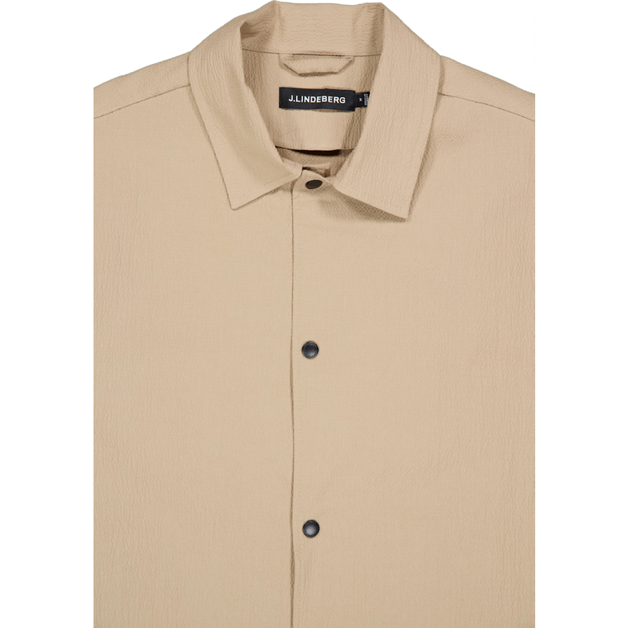 Celian Seersucker Overshirt Batique Khaki