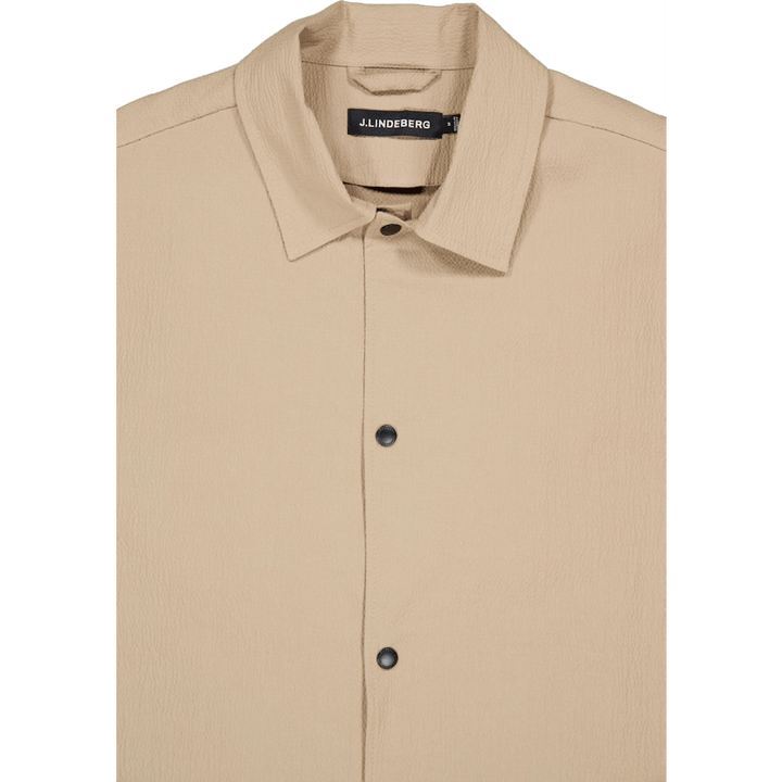 Celian Seersucker Overshirt Batique Khaki
