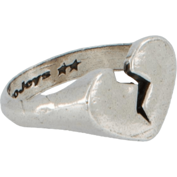 Broken Heart Ring Silver