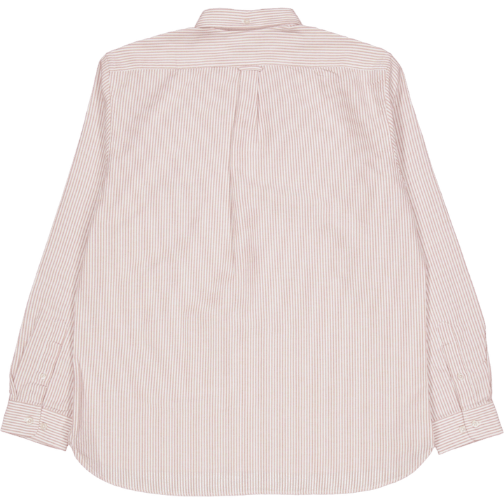 Heritage Oxford Shirt Burgundy/ecru