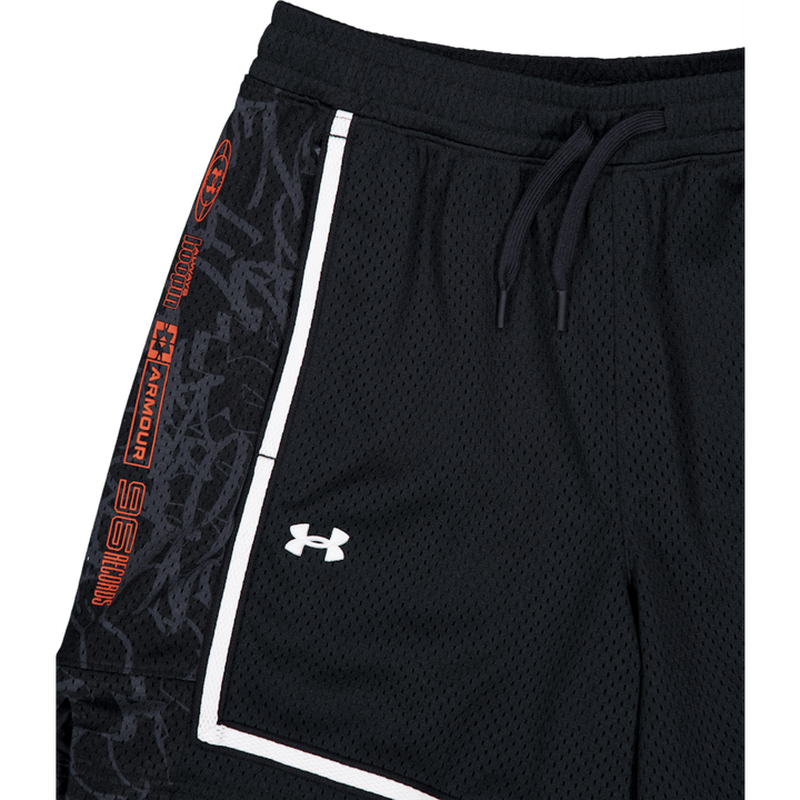 Zone Pro 7" Mesh Short Prntd Black